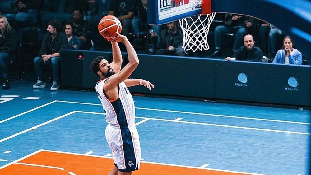Basketball Coverage - Professional Player Taking Jump Shot